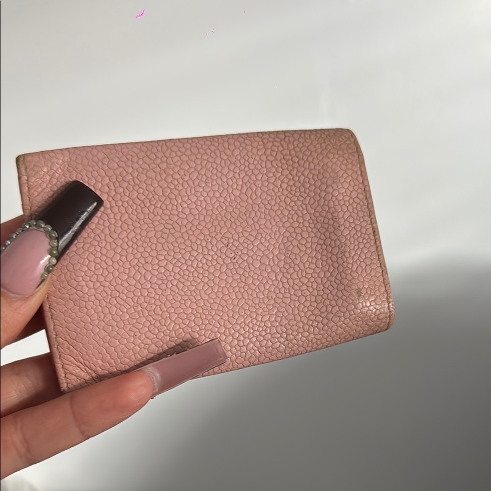 Chanel Pink Leather key ring holder with Embossed CC Logo - Picture 4 of 4